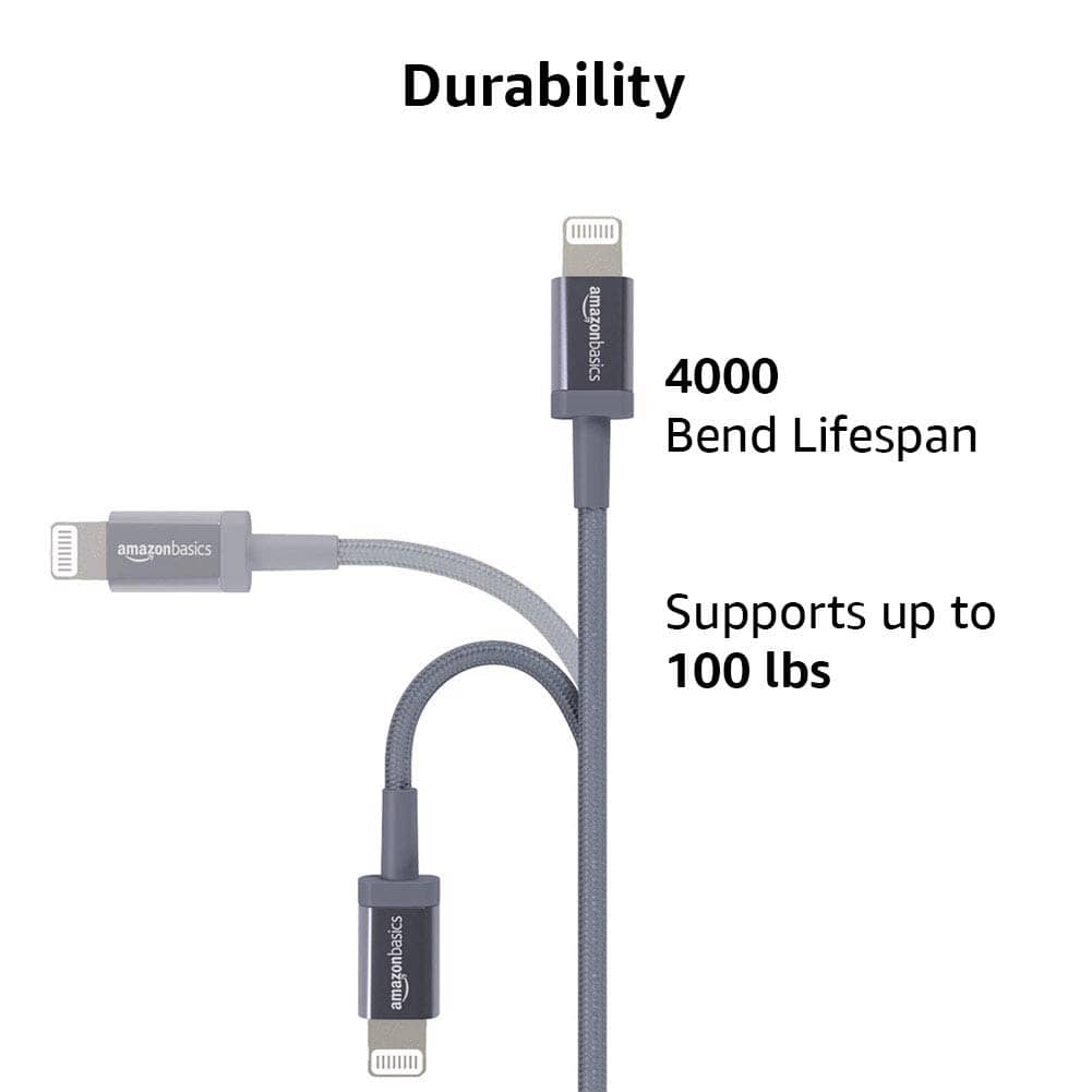 Kan ignoreres let at blive såret fløjte USB C to Lightning Cable | Amazon Basics MFi Certified (3 Foot Length)